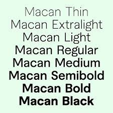 Пример шрифта Macan #1